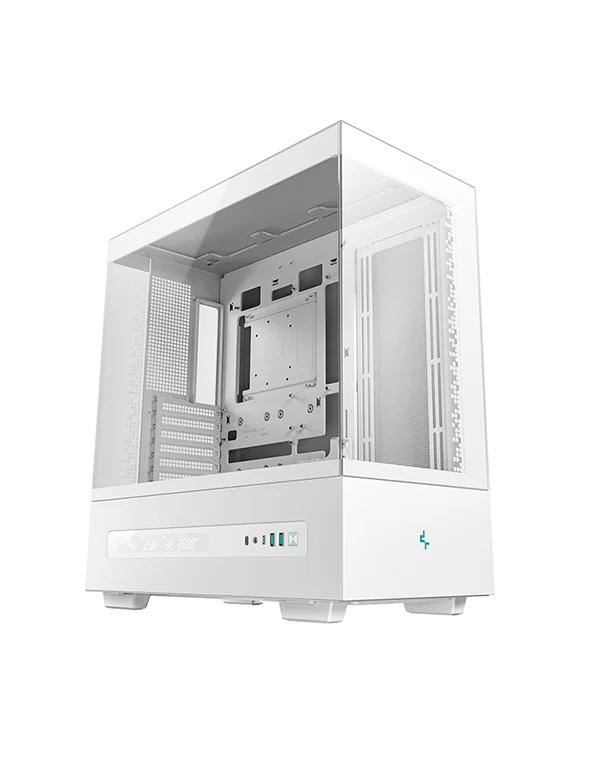 CARCASA DeepCool "CH690 DIGITAL WH", middle tower, gaming, fara sursa, suporta 10xfan, , PSU shroud, USB Type-C x 1, USB 3.1 gen1 x 2, audio+mic, 8 sloturi expansiune, alb, "R-CH690-WHNNA0D-G-1"