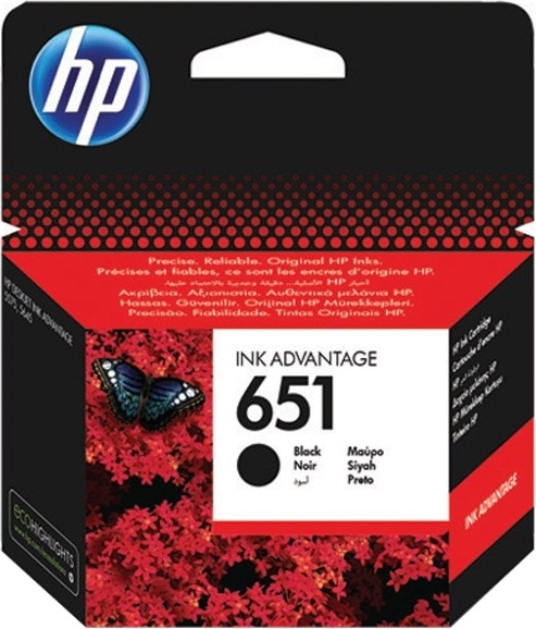 Cartus Cerneala Original HP Black, nr.651, pentru DJ 5575|5645|Mobile OJ 202|252, , (timbru verde 0.15 lei), "C2P10AE"