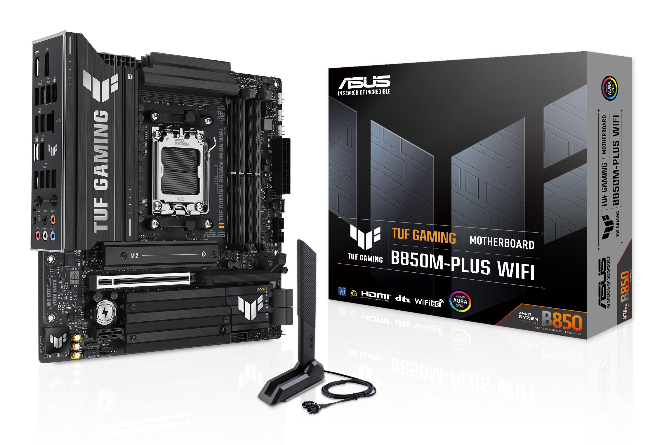 Placa de baza ASUS TUF GAMING B850M-PLUS WIFI AMD B850 Socket AM5 micro ATX "90MB1IY0-M0EAY0"