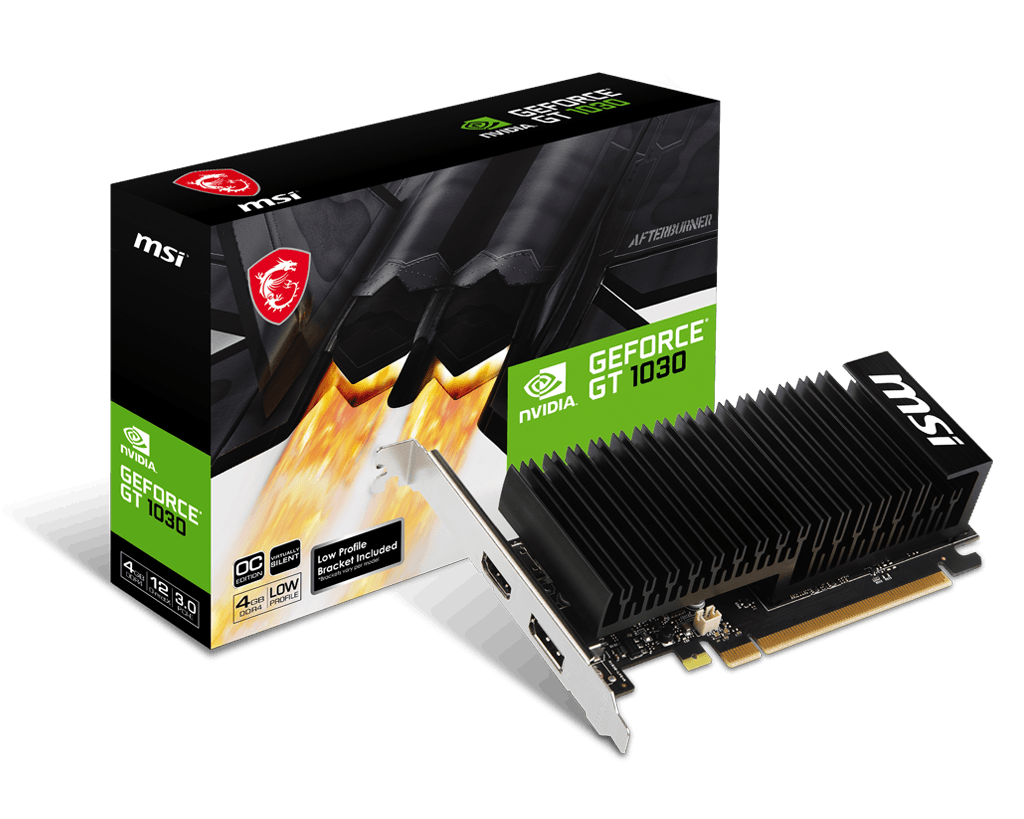 VGA MSI GEFORCE GT 1030 4GHD4 LP OC "GEFORCE GT 1030 4GHD4 LP OC"