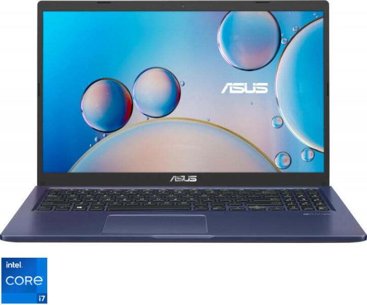 NOTEBOOK Asus, 15.6 inch, i7-1165G7, 8 GB DDR4, SSD 512 GB, Intel Iris Xe Graphics, Free DOS, "X515EA-BQ1834" ((timbru verde 3.5 lei)