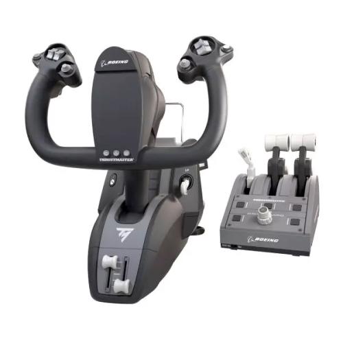 GAMEPAD si VOLAN Thrustmaster 4460210 TCA Yoke Pack Boeing Edition swinging steering horn and Quadrant throttle "4460210" (timbru verde 0.8 lei)