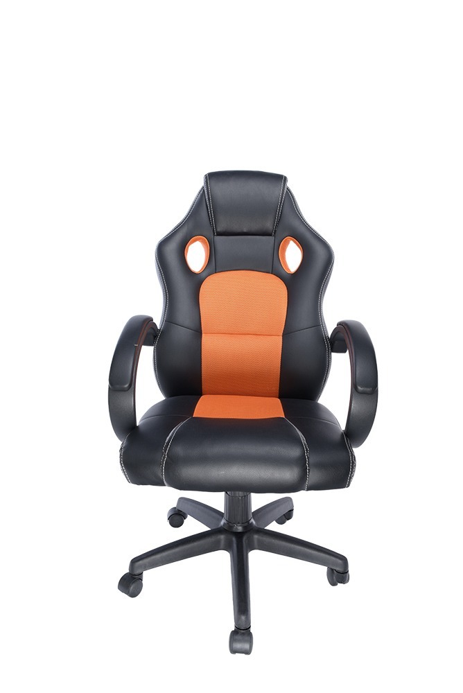 SCAUN GAMING SPACER imitatie piele & material textil, black & orange, greutate max. 120kg, dimensiuni 59*70*106~114cm "SPCH-CHAMP-RNG"/46501466
