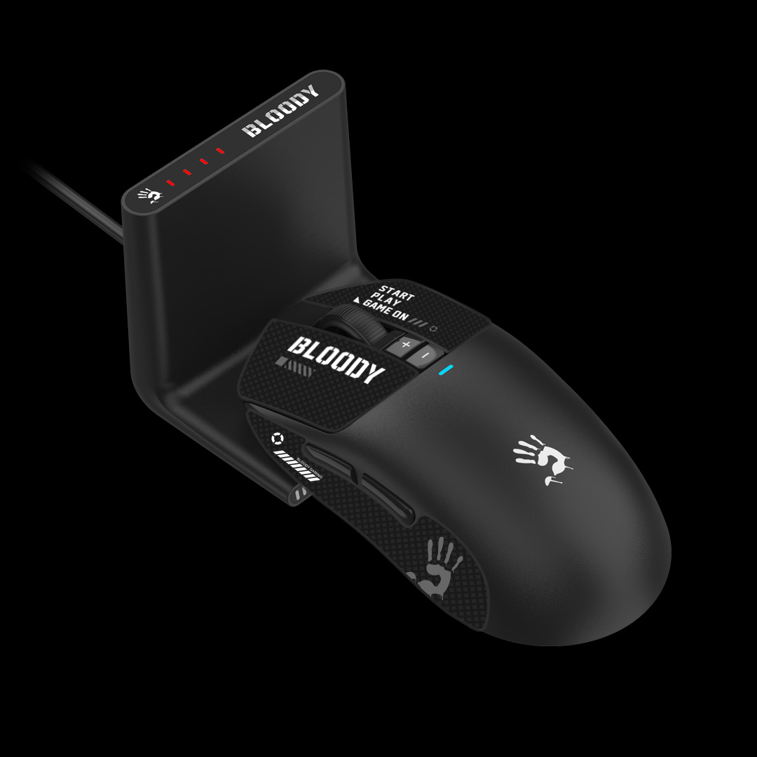 Mouse A4Tech, gaming, BLOODY WAVELINK FULL ,SPEED DUAL MODE WIRELESS USB BLACK , "R72UltraDuo BLACK ", (timbru verde 0.18 lei) 4711421 000970
