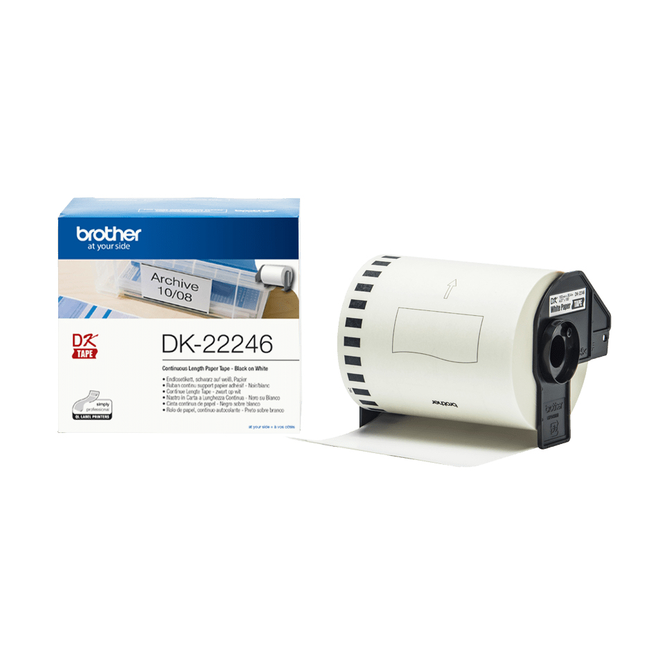 Etichete hartie Original Brother Black on White,DK22246, pentru QL-1100|1110|800|810|1050|1060|500|560|570|580|650|701,103mmx30.48m, incl.TV 1.2 RON, "DK22246"