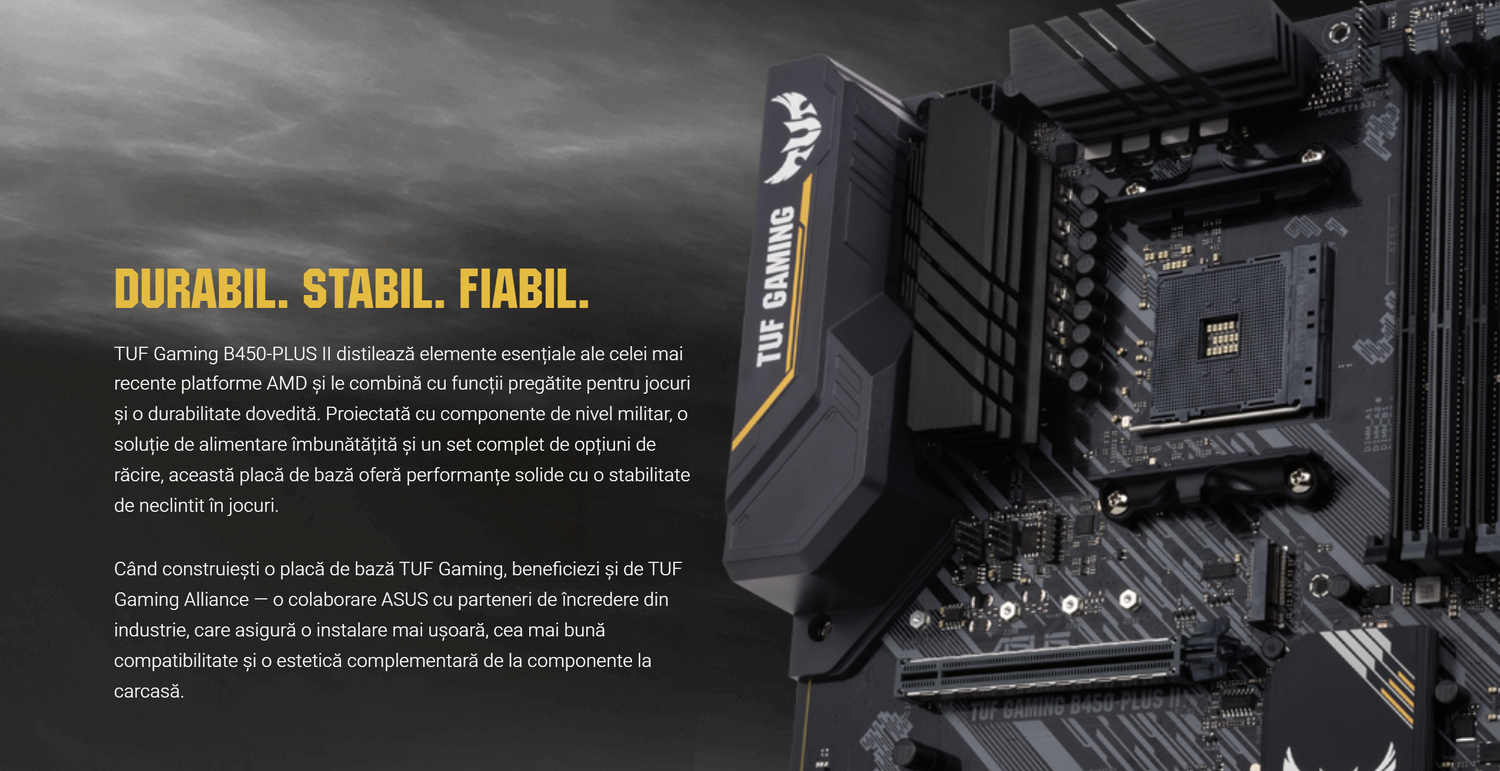 Placa de baza Asus TUF GAMING B450-PLUS II-(RSG)"TUF GAMING B450-PLUS II-(RSG)"
