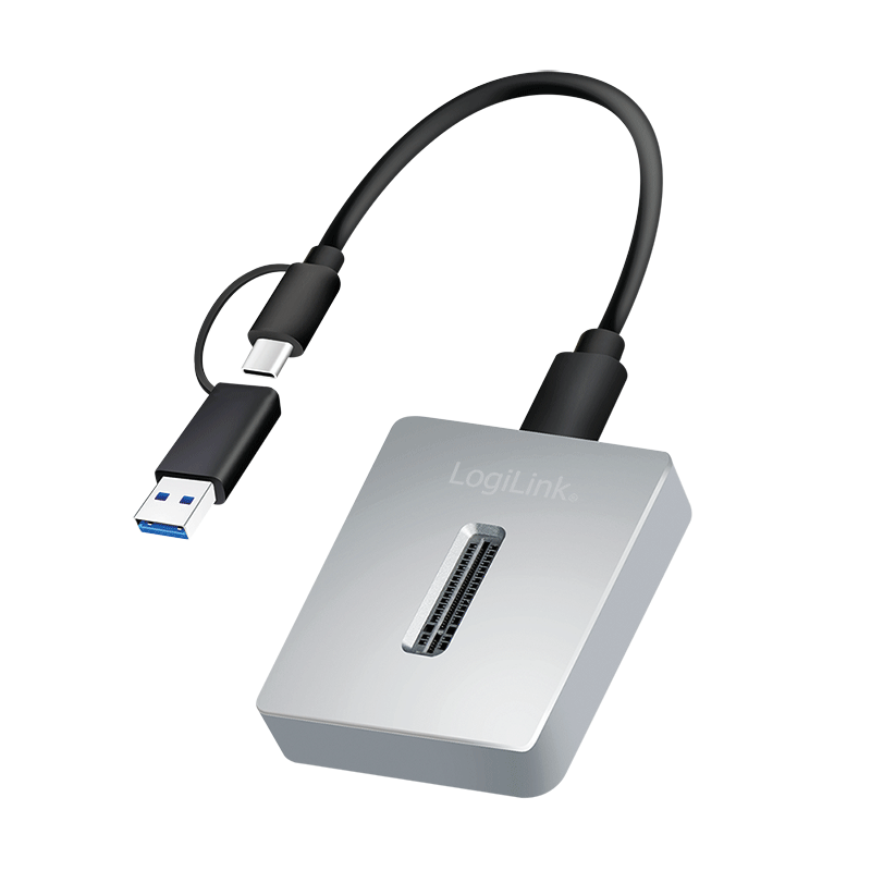 HDD DOCKING Station LOGILINK M.2 NVMe (PCIe), conectare PC USB TYPE-C 3.2 + adaptor USB-A, slot 1 x M Key 2230/2242/2260/2280/22110 mm, argintiu, "QP0034" (timbru verde 0.18 lei)
