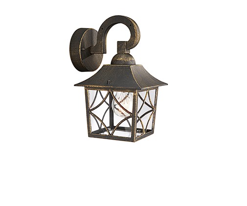 CAMBRIDGE wall lantern BlackBrush 1x60W "000008718696176801" (timbru verde 2.00 lei)