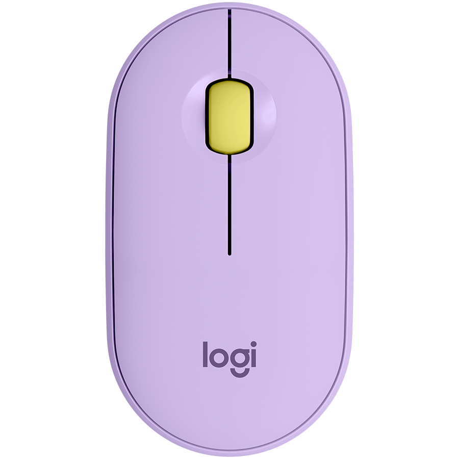 LOGITECH Pebble M350 Wireless Mouse - LAVENDER LEMONADE - 2.4GHZ/BT - EMEA - CLOSED BOX "910-006752" (timbru verde 0.18 lei)