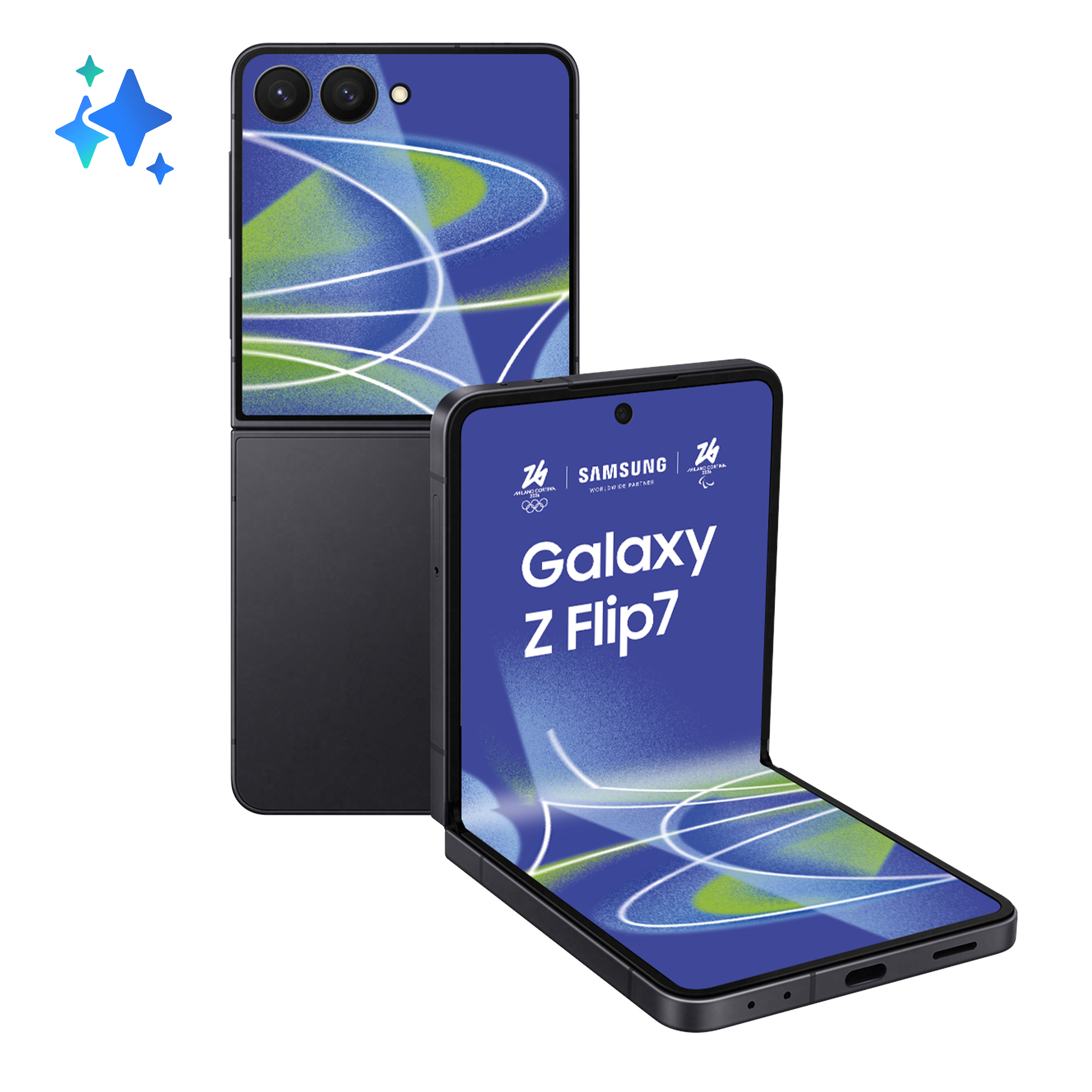 Smartphone Galaxy Z Flip7 512GB 12GB RAM 5G Dual SIM Jetblack "SM-F766BZKHEUE" (timbru verde 0.45 lei)