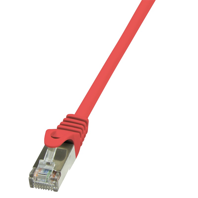 PATCH CORD FTP LOGILINK Cat5e, cupru-aluminiu, 7.5 m, rosu, AWG26, ecranat "CP1084S" (timbru verde 0.18 lei)