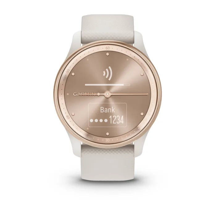 Smartwatch Vivomove Trend, LCD, 40mm, Hybrid, 254x346px, Touchscreen, GPS (satellite), Roz"010-02665-01" - imagine 3