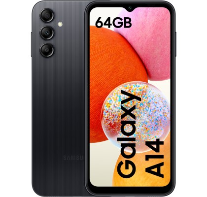 Samsung Galaxy A14 DS Black LTE/6.6"/OC/4GB/64GB/13MP/50MP+5MP+2MP/5000mAh "SM-A145RZKUEUE" (timbru verde 0.45 lei)