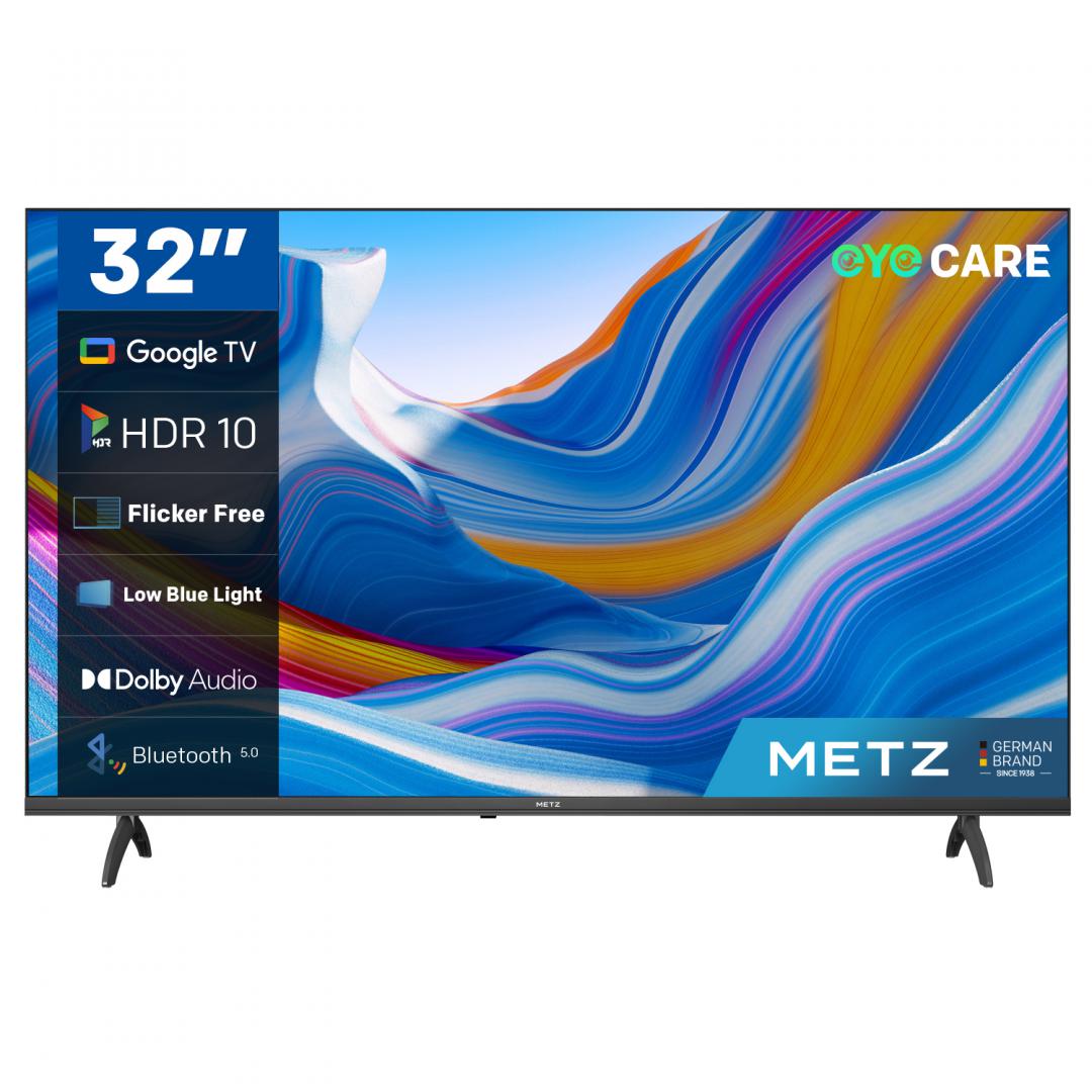 Televizor METZ LED 32MTE6000, 80 cm, Smart Google TV , HD, Clasa E "32MTE6000Y" (timbru verde 15 lei)