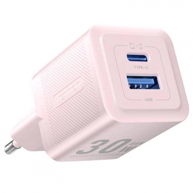Alimentator retea Vention 30W, 1 x USB Type-C, 1 x USB, 5V/3A, PD 3.0, QC 3.0, QC 4.0, roz, "FEQP0-EU" (timbru verde 0.18 lei) - 6922794782235