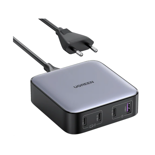 INCARCATOR retea Ugreen, Nexode "CD328" Quick Charge 100W GaN, 1 x USB, 3 x USB Tpe-C, gri "90928" (timbru verde 0.18 lei) - 6957303899289