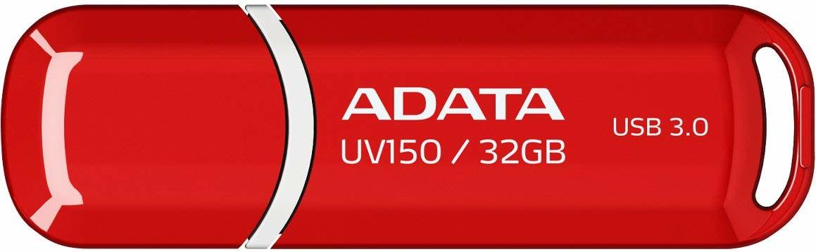 MEMORIE USB 3.2 ADATA 32 GB, cu capac, carcasa plastic, rosu, "AUV150-32G-RRD" (timbru verde 0.03 lei)