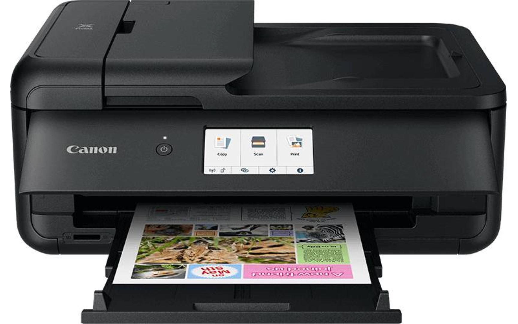 Multifunctional Inkjet Color Canon Pixma TS9550 , A4, Functii:Impr|Scan|Cop,Viteza Print Mono:15ppm,Viteza Print color:10ppm,Conectiv:USB|Ret|WiFi,Duplex:Da,ADF:ADF(timbru verde 40 lei) "2988C006AA"