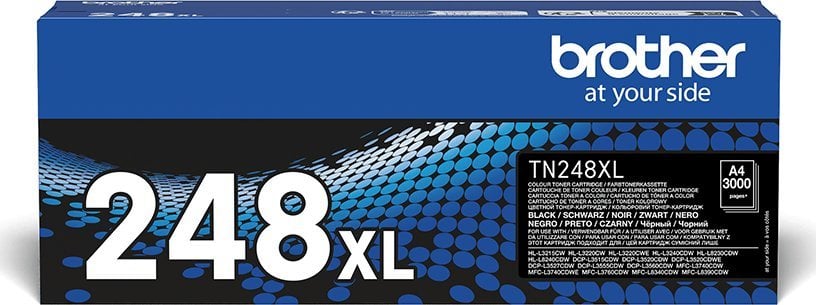 Toner Original Brother Black, TN248XLBK, pentru HL-L3220|L3240|HL-L8230|L8240|DCP-L3520|DCP-L3560|MFC-L3740|MFC-L8340|MFC-L8390, 3K, (timbru verde 1.2 lei)"TN248XLBK"
