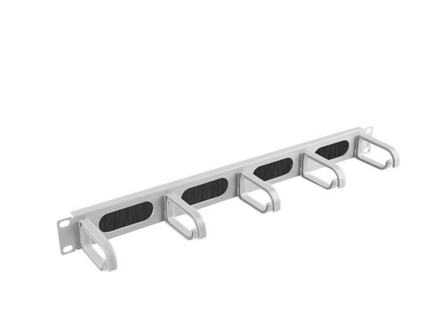 Panou mngmt cabluri cu perii, 5 inele gr "AK-1203-S"