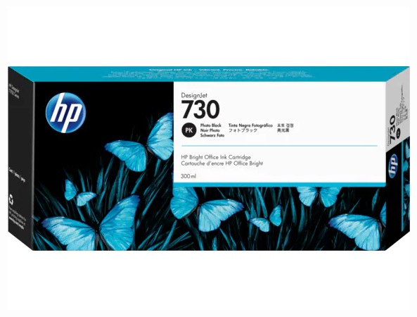 Cartus Cerneala Original HP Photo Black, nr.730, pentru Designjet T1600|Designjet T1700|Designjet T2600, 300ml, (timbru verde 0.15 lei), "P2V73A"