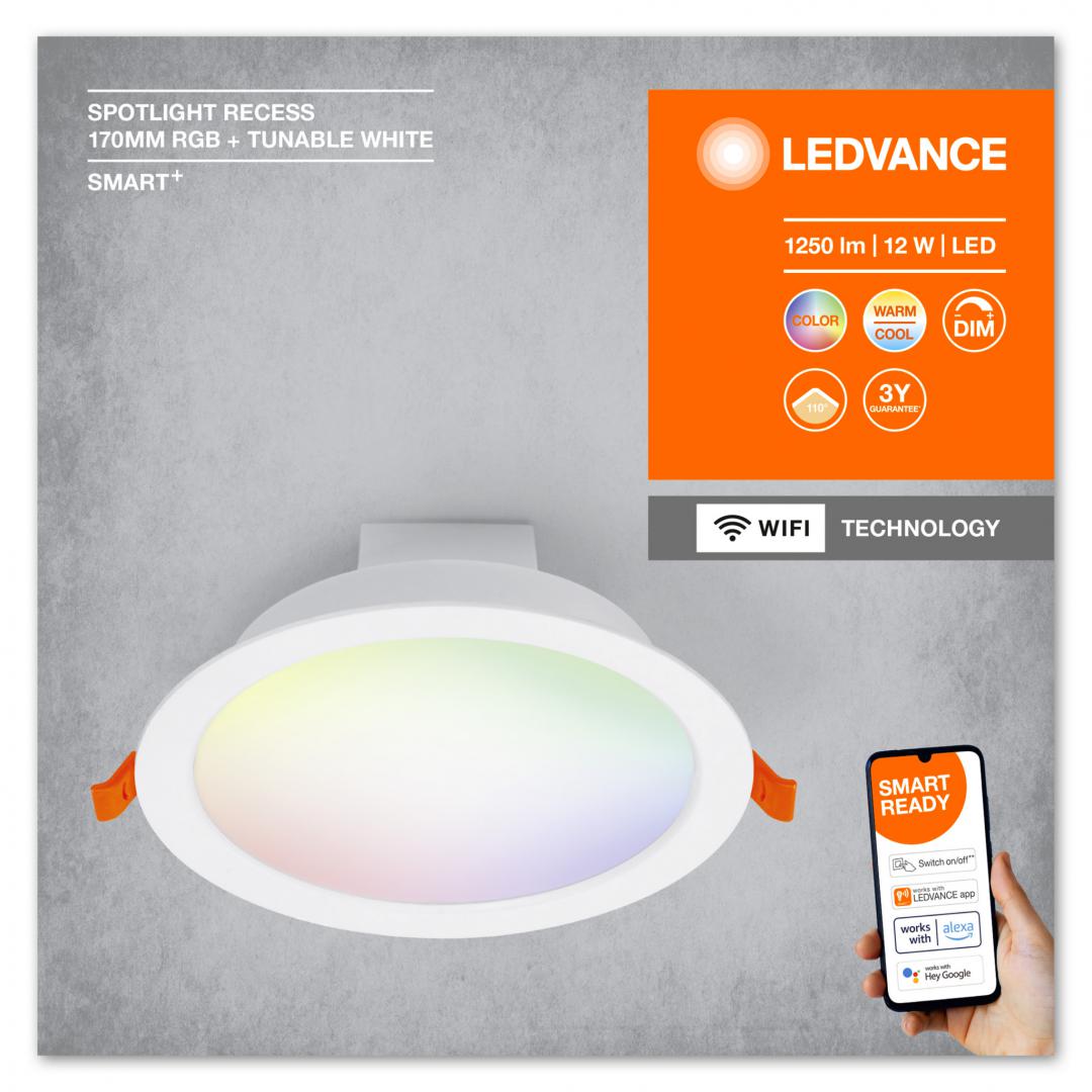 SMART WIFI SP 170MM 110DEG RGBTW WTLEDV "000004058075573376" (timbru verde 0.45 lei)