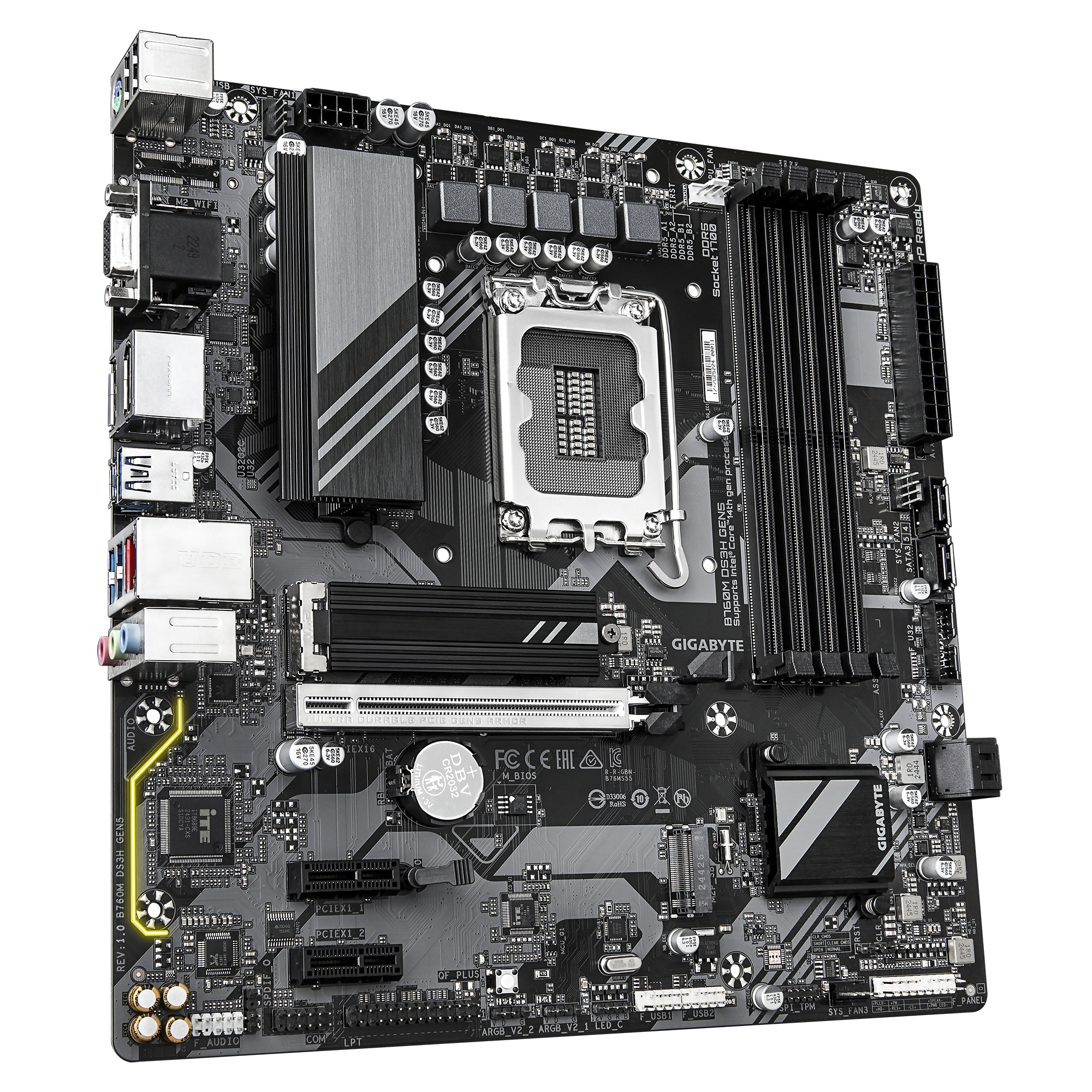 Placa de baza GIGABYTE B760M DS3H GEN5"B760M DS3H GEN5" - imagine 3