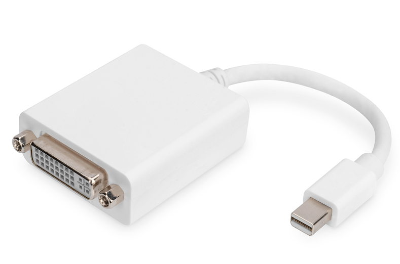 DIGITUS adaptor cable mini displayPort St - DVI-D Bu 24+5 "AK-340406-001-W" (timbru verde 0.08 lei)