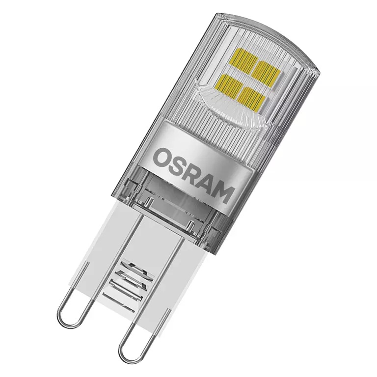 SET 2 becuri LED Osram, soclu G9, putere 1.9W, forma pin, lumina alb calda, alimentare 220 - 240 V, "000004058075449831" (timbru verde 0.9 lei)