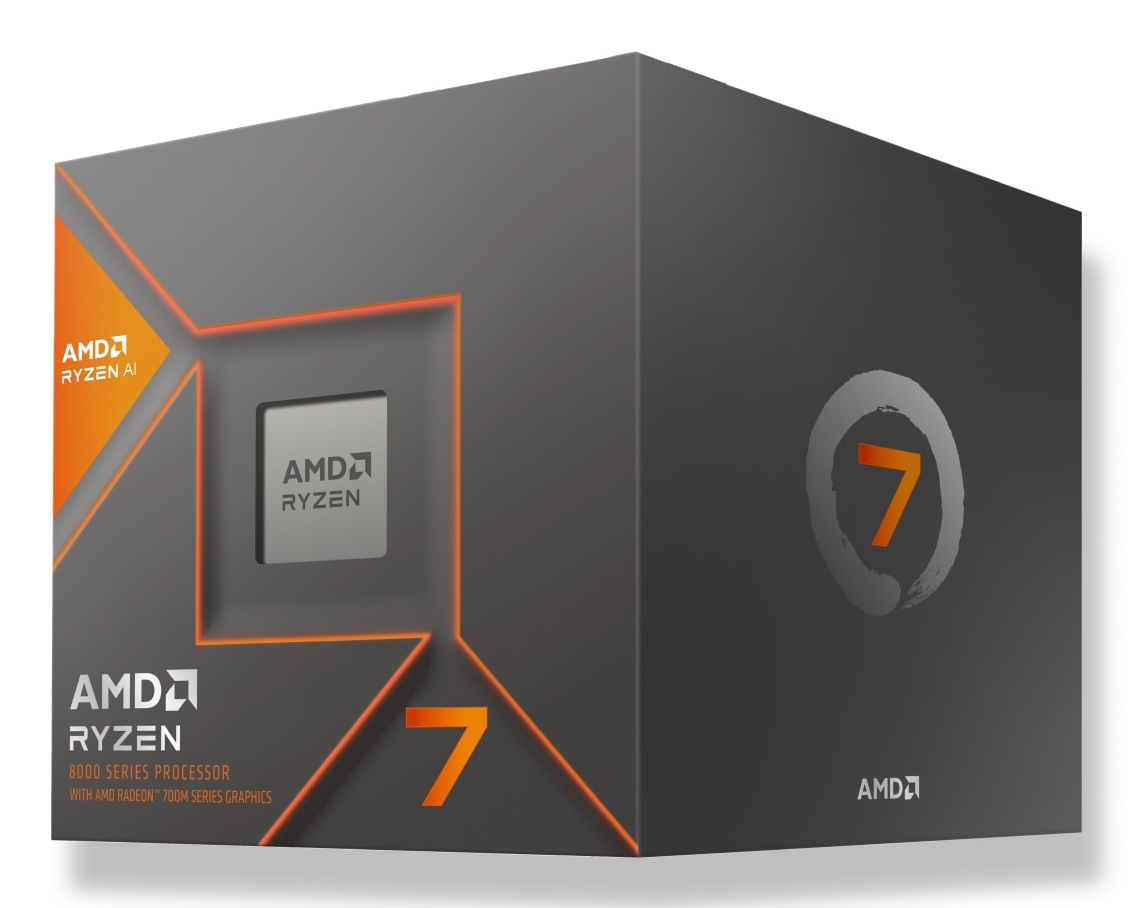 AMD CPU Desktop Ryzen 7 8C/16T 8700G (3.8/5.1GHz Max, 24MB,65W,AM5) box "100-100001236SBX"