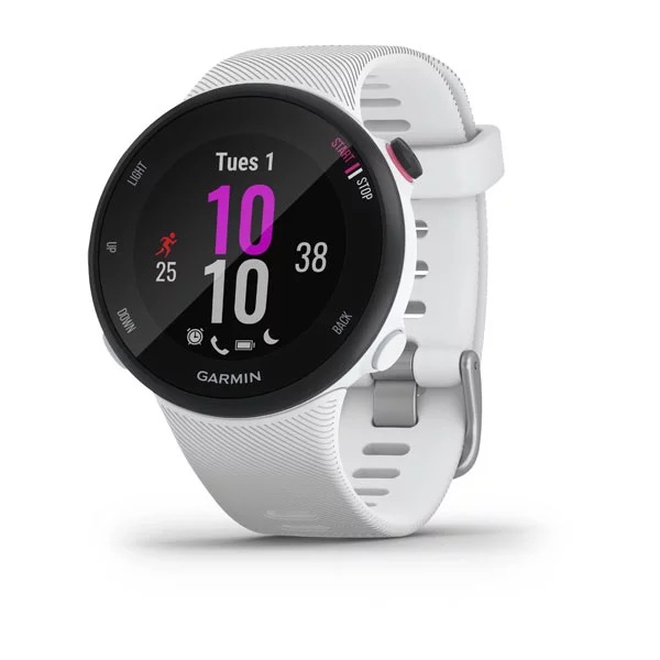 SMARTWATCH GARMIN, Forerunner 45, ecran 1.04 inch, touchscreen da 1.04 inch, conectare prin GPS, alb, "010-02156-10" (timbru verde 0.18 lei)