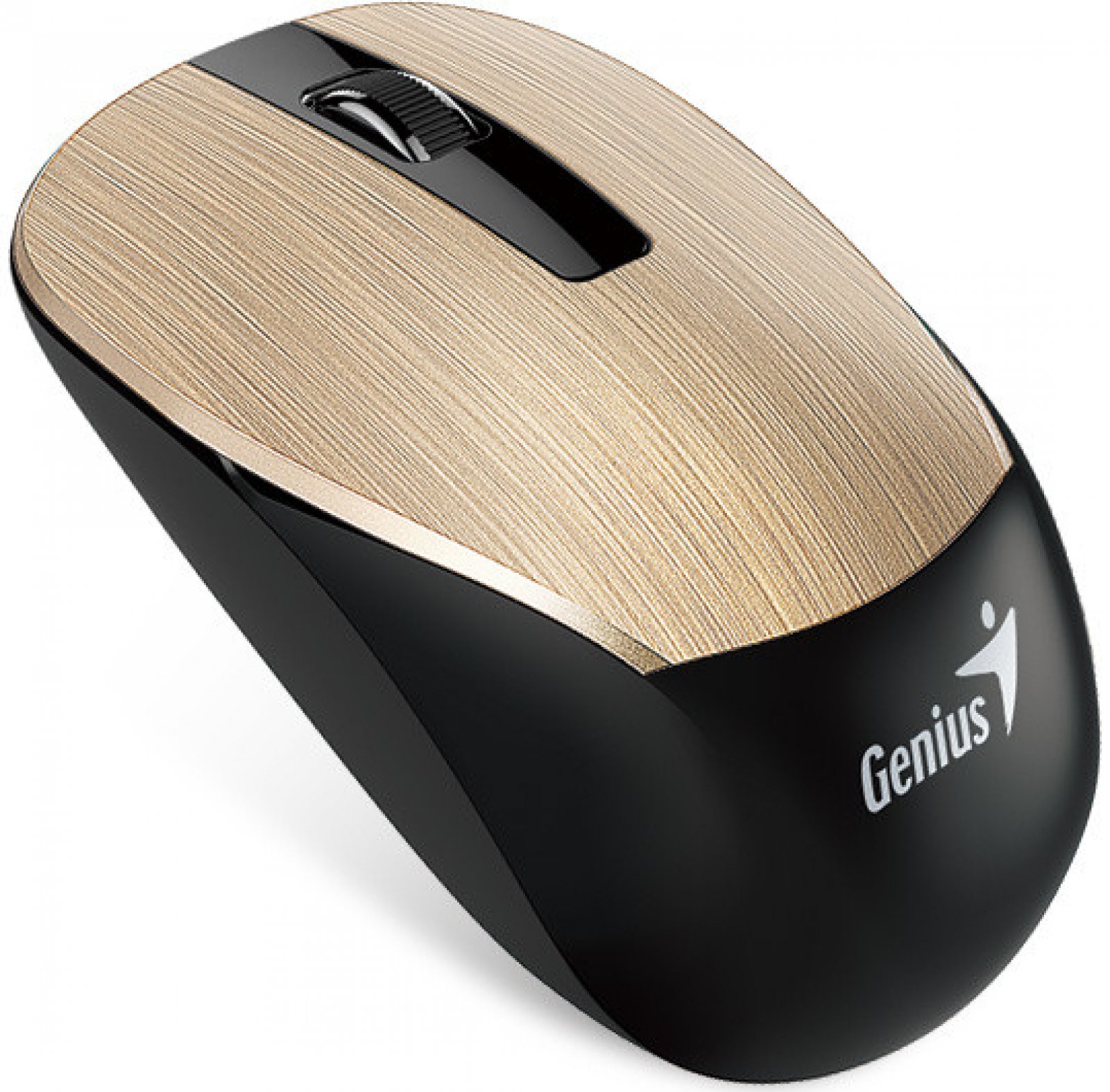 MOUSE Genius, "NX-7015", PC sau NB, wireless, 2.4GHz, optic, 1600 dpi, butoane/scroll 3/1, , auriu, "31030019402" (timbru verde 0.18 lei)