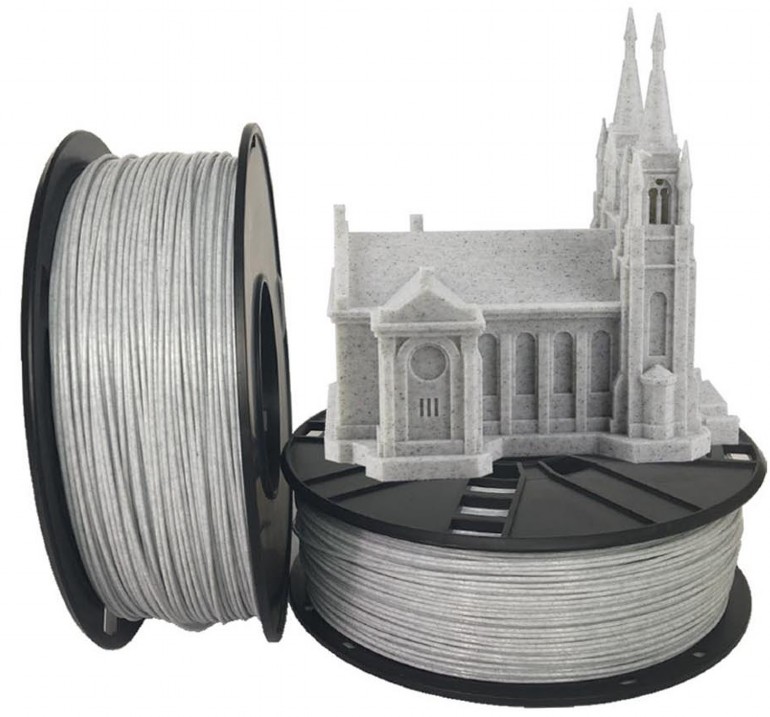 FILAMENT GEMBIRD pt. imprimanta 3d, PLA, 1.75mm diamentru, 1Kg / bobina, aprox. 330m, topire 190-220 grC, marbler, "3DP-PLA1.75-02-MAR"