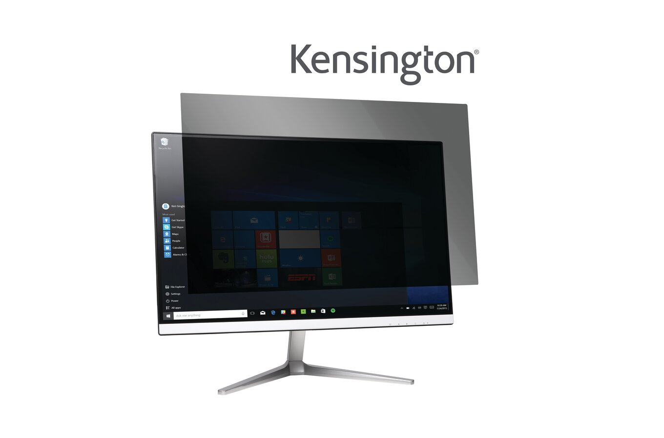 FILTRU confidentialitate KENSINGTON, pentru 21.5", 16:9, 2 zone, detasabil, limiteaza campul vizual la 30grade, reduce lumina daunatoare cu pana la 42%, 325x5x535mm, 0.299Kg, "626482"