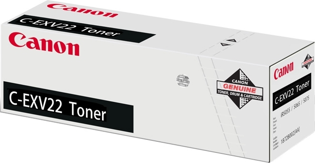 Toner Original Canon Black, EXV22, pentru IR 5055|IR 5055N|IR 5065|IR 5065N|IR 5075|IR 5075N, 48K,NOPP, "CF1872B002AA"