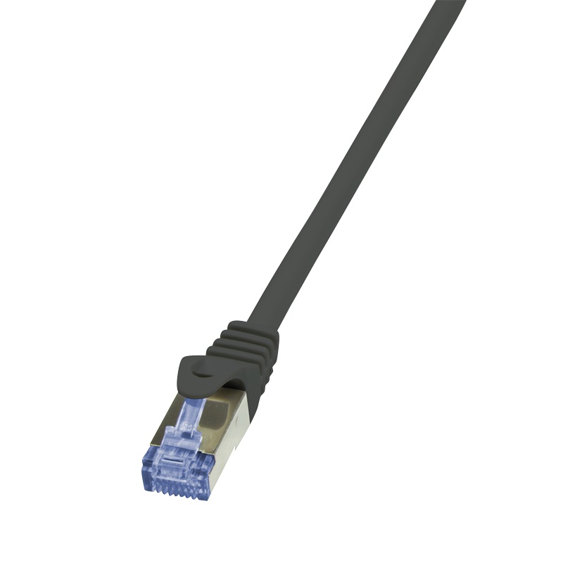 PATCH CORD S/FTP LOGILINK Cat7, LSZH, cupru, 600MHz, mufe RJ45 Cat6a, 30 m, black, AWG26, dublu ecranat "CQ4123S" (timbru verde 0.8 lei)
