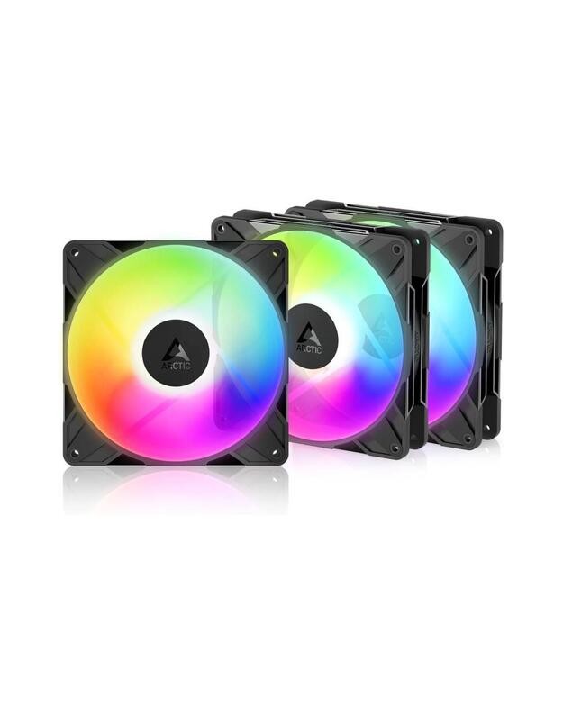 Set 3 ventilatoare Arctic "P14 Pro Reverse A-RGB", 140mm, 400 - 2500 rpm, FDB, , , negru, "ACFAN00327A" (timbru verde 0.54lei)