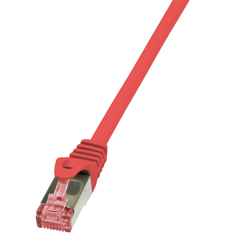 PATCH CORD S/FTP LOGILINK Cat6, LSZH, cupru, 5 m, rosu, AWG27, dublu ecranat "CQ2074S" (timbru verde 0.18 lei)