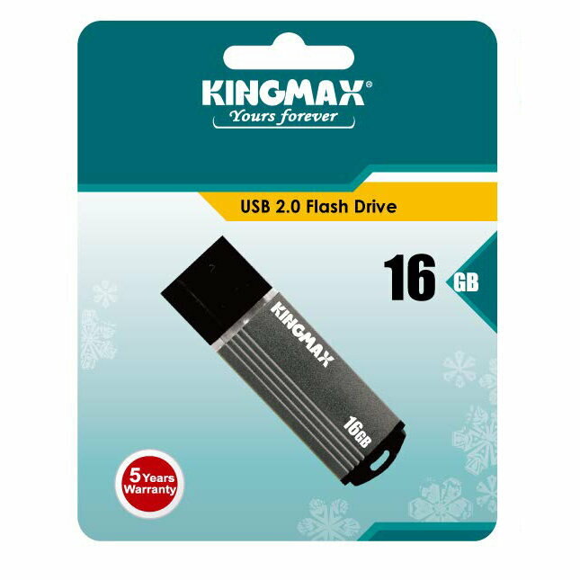 MEMORIE USB 16GB KINGMAX USB 2.0 cu capac, gri "KM16GMA06D" (timbru verde 0.03 lei)