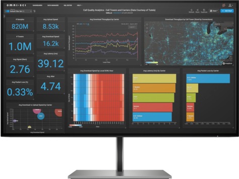 MONITOR HP 27 inch, home, office, IPS, WQHD (2560 x 1440), Wide, 350 cd/mp, 5 ms, HDMI, DisplayPort x 2, "1C4Z7AA" (timbru verde 7 lei)