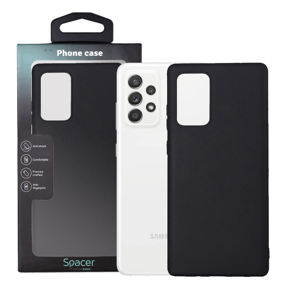 Husa Samsung Galaxy A52S Spacer, negru, grosime 1.5mm, material flexibil TPU "SPPC-SM-GX-A52S-TPU"