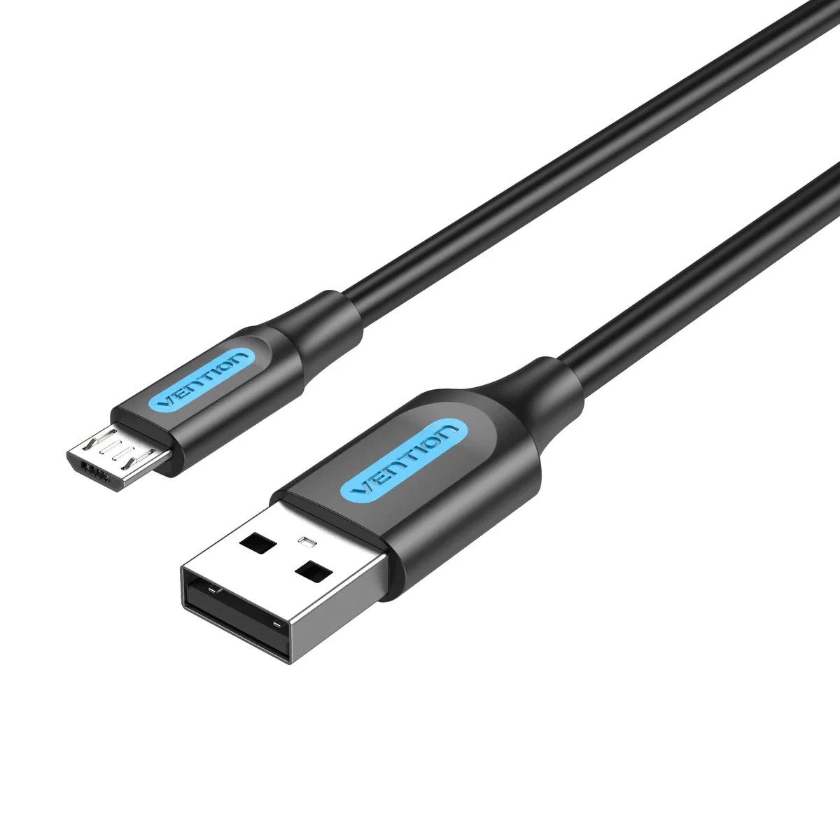 Cablu alimentare si date Vention, USB 2.0 (T) la micro USB (T), 0.25m rata transfer 480 Mbps, invelis PVC, negru, "COLBC" (timbru verde 0.18 lei) - 6922794748682