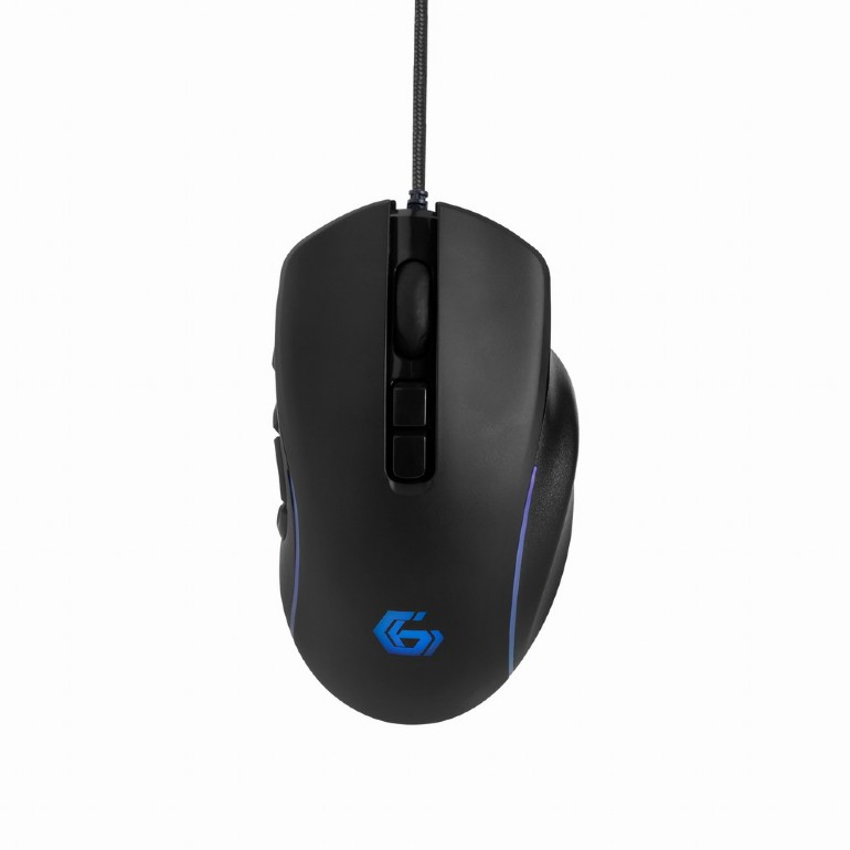 MOUSE GEMBIRD, gaming, cu fir, USB, optic, 7200 dpi, butoane/scroll 10/1, iluminare, cablu 1.8m, negru, "MUSG-RAGNAR-RX500" (timbru verde 0.18 lei)