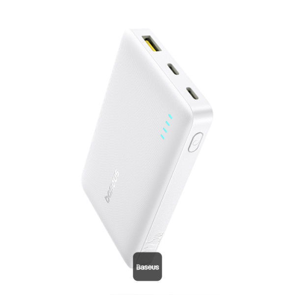 POWER BANK Baseus EnerFill FP21, 10000mAh, 22.5W, 2 x USB Type-C, 1 x USB, include cablu USB Type-C la USB Type-C, alb, "P1008210D213-00" (timbru verde 0.98 lei) - 6932172690328
