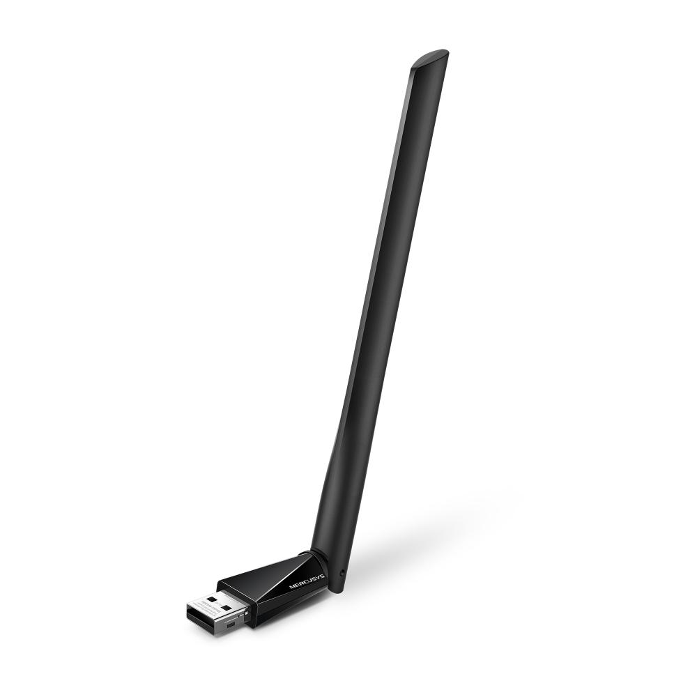 ADAPTOR RETEA MERCUSYS, AC1300 extern wireless 2.4 GHz | 5 GHz, USB 2.0, 1300 Mbps, antena externa x 1, "MA30H" (timbru verde 0.18 lei)