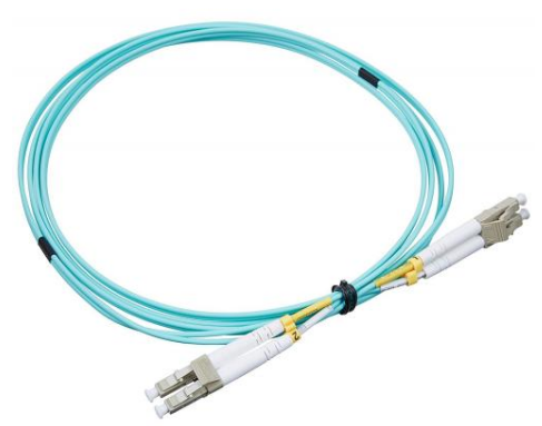 Patch cord | FO | 10 metri | LSZH | Aqua | LANmark | Multimode OM3 | Duplex LC-LC
