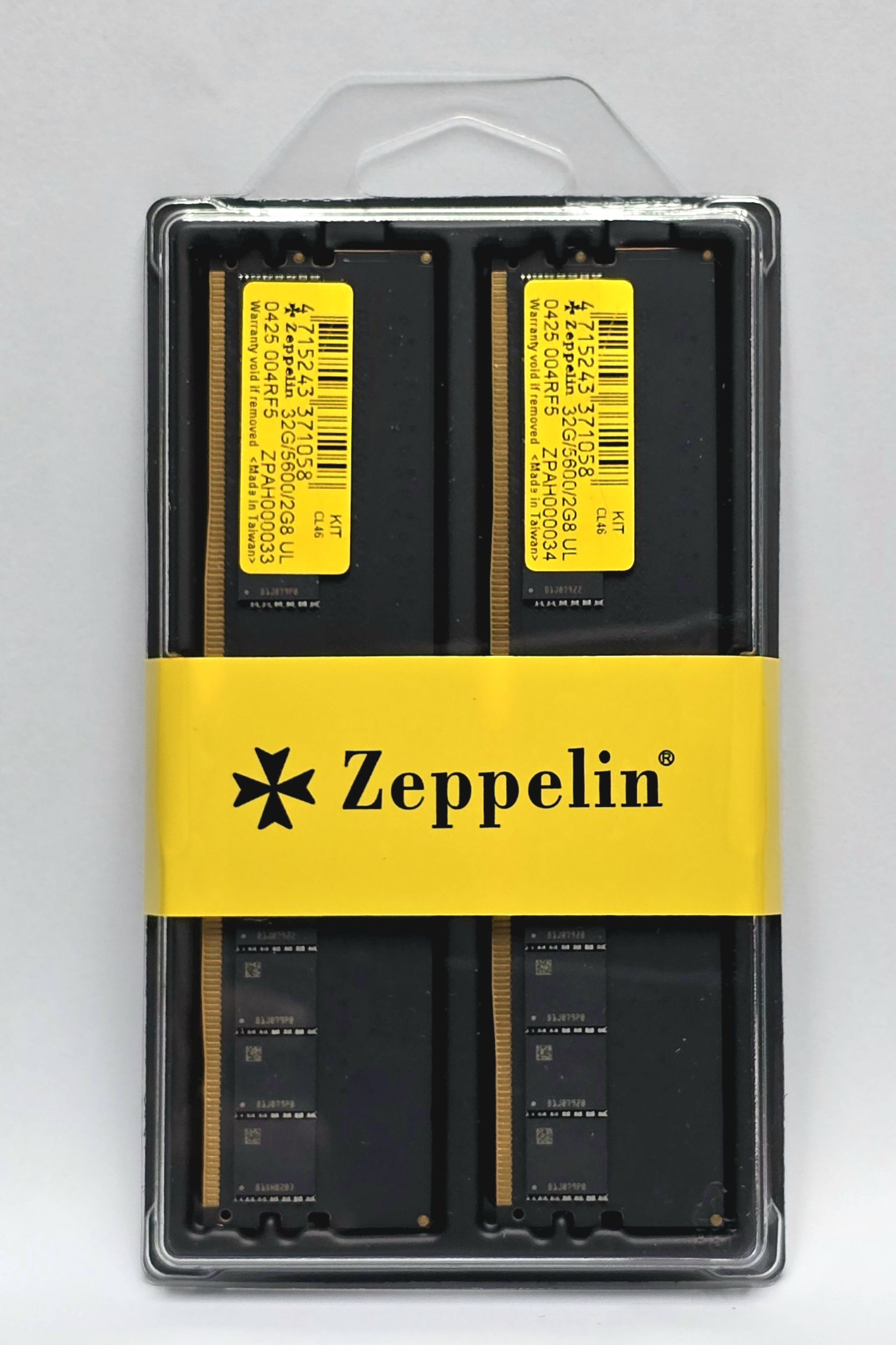 MEMORIE DDR Zeppelin DDR5 64GB frecventa 5600 Mhz, (kit 2x 32GB) dual channel kit retail "ZE-DDR5-64G5600-KIT"