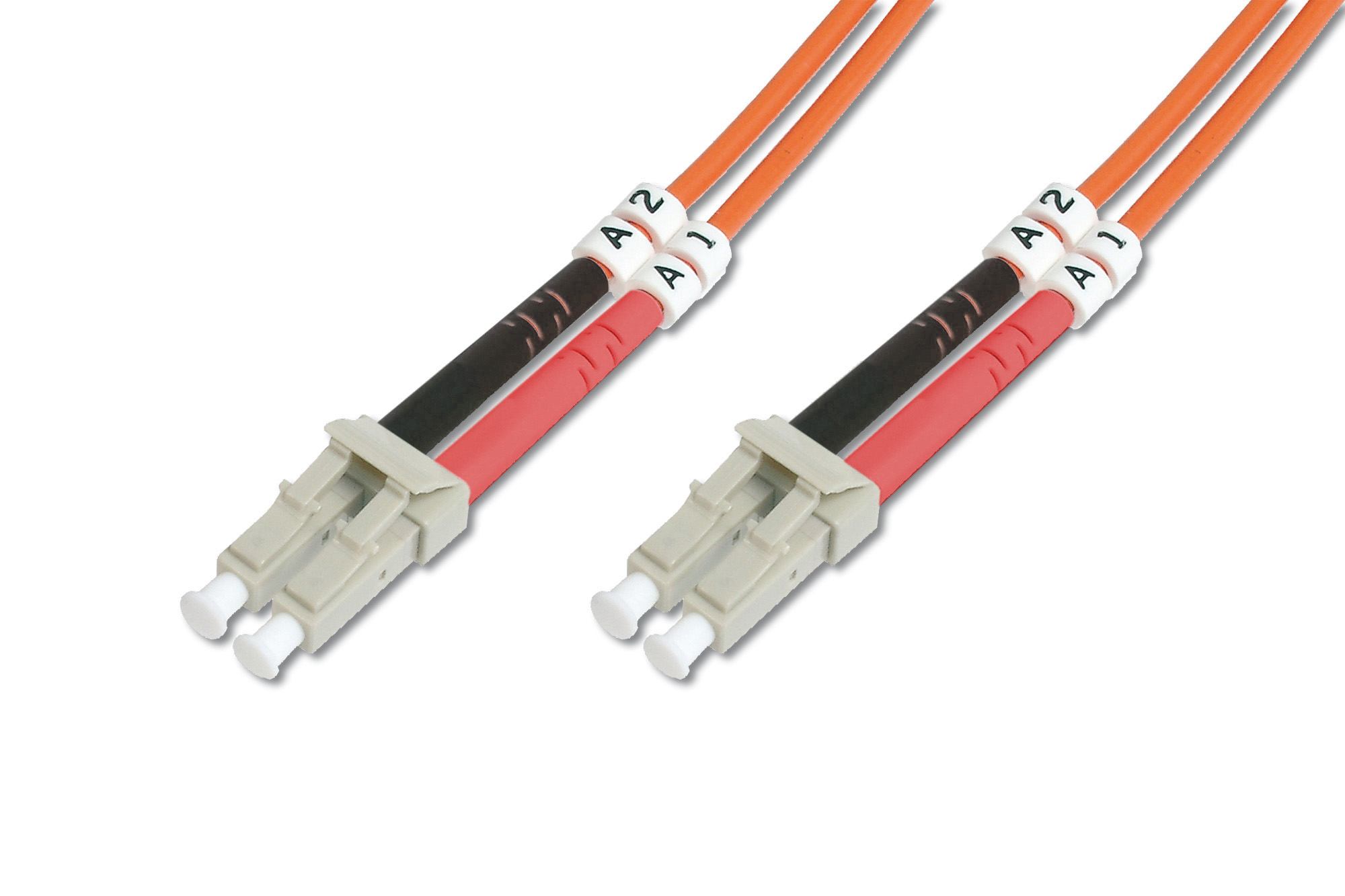 DIGITUS DK-2533-02 Fiber Optic Patch Cord LC/LC duplex 2m Multimode OM2 "DK-2533-02" (timbru verde 0.08 lei)
