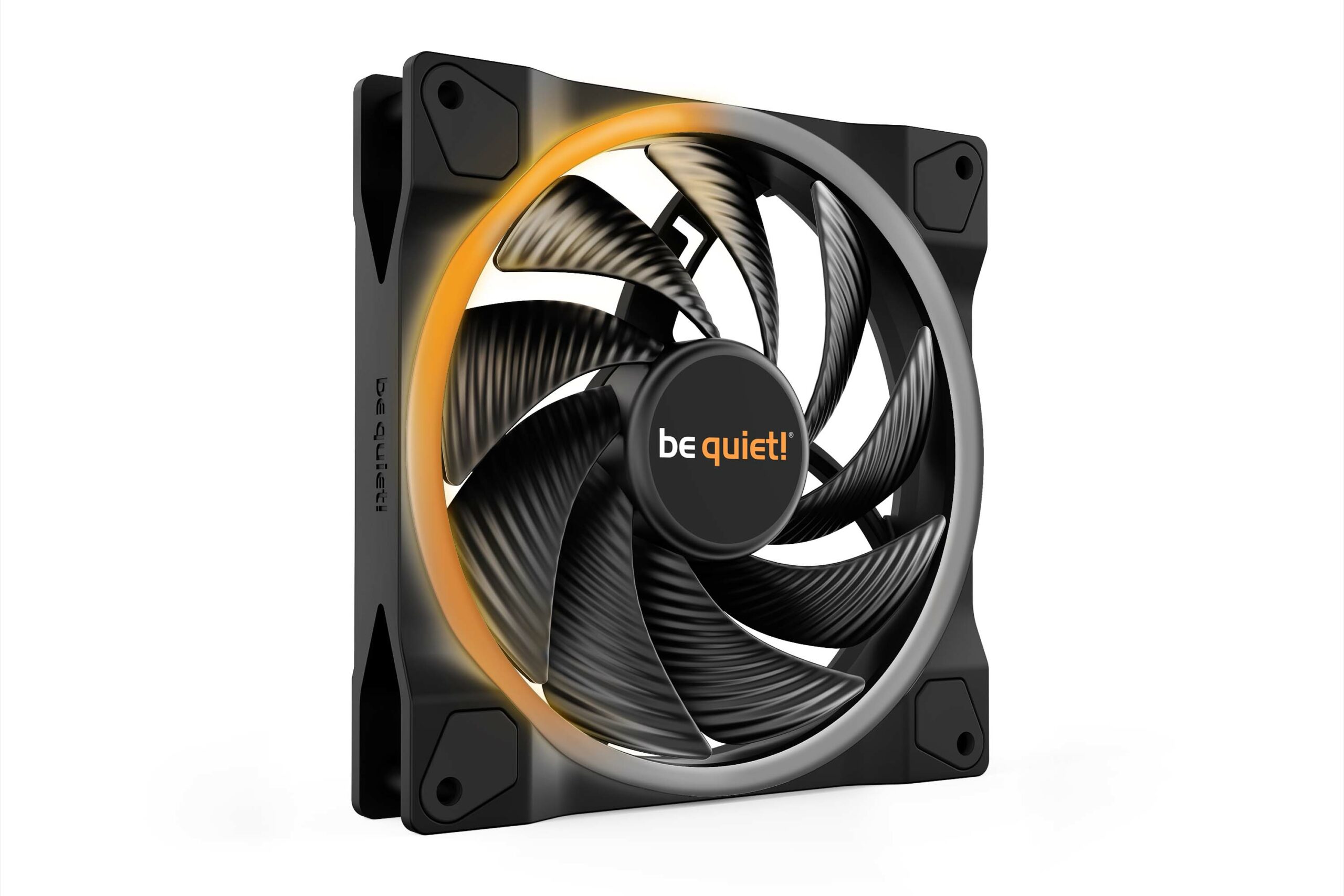 Ventilator be quiet! "LIGHT WINGS"140mm 2200 rpm, Rifle bearing, 4-pin PWM, ARGB LED, "BL075" (timbru verde 0.18 lei)