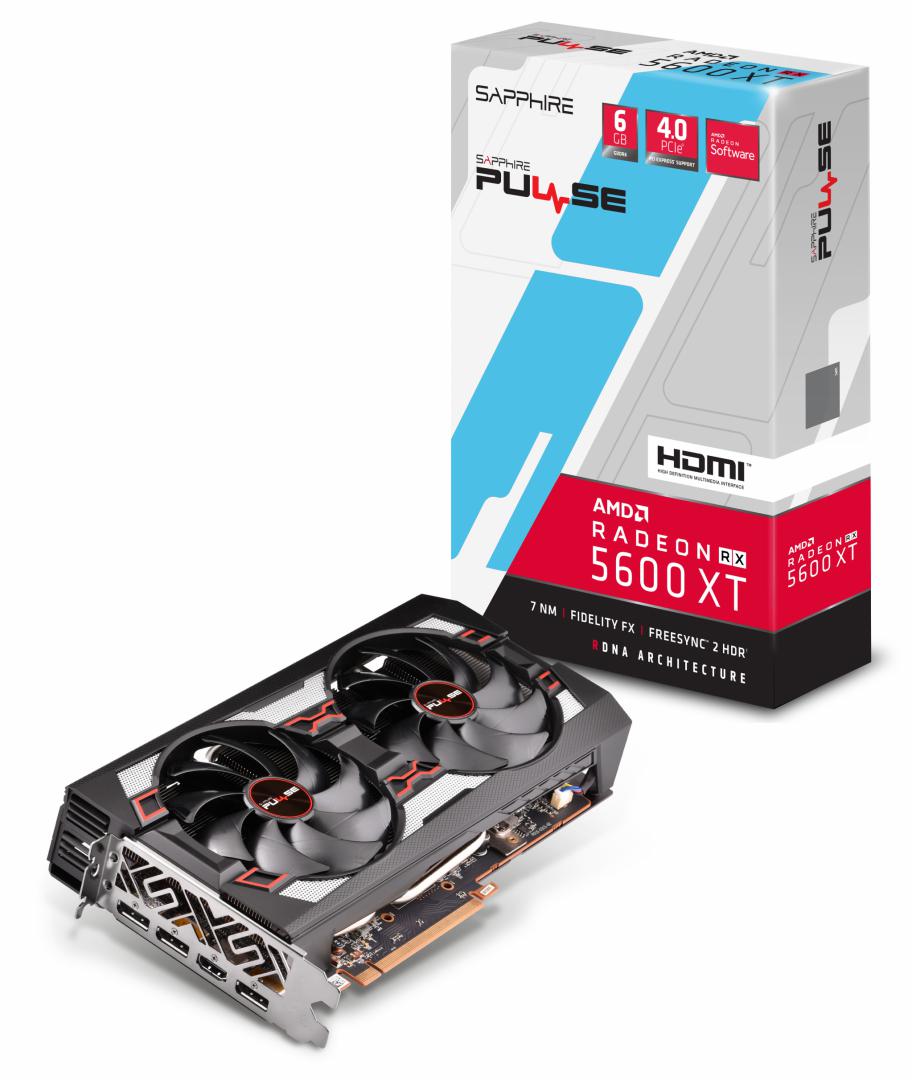 PLACA VIDEO SAPPHIRE AMD Radeon RX 5600 XT, 6 GB GDDR6 192 biti, PCI Express 4.0 x 16, HDMI, Display Port x 3, sistem racire aer activ, "11296-01-20G" (timbru verde 0.8 lei)